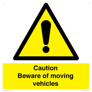 WV1468: Caution Beware moving vehicles