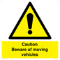 WV1468: Caution Beware moving vehicles