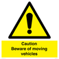 WV1468: Caution Beware moving vehicles