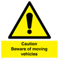 WV1468: Caution Beware moving vehicles