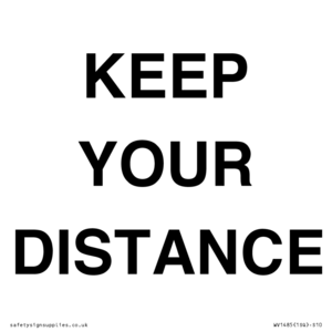 WV1485: KEEP YOUR DISTANCE