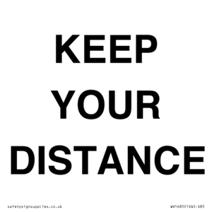 WV1485: KEEP YOUR DISTANCE