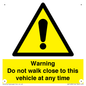 WV1498: Do not walk close to this vehicle