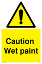 WV151: caution wet paint