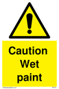 WV151: caution wet paint