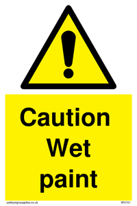 WV151: caution wet paint