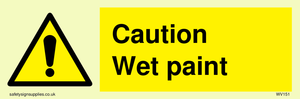 WV151: caution wet paint