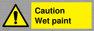 WV151: caution wet paint