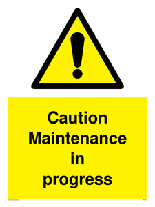 WV152: caution maintenance in progress