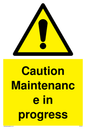 WV152: caution maintenance in progress