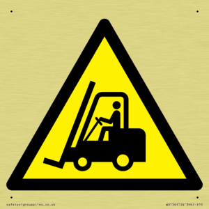 WV156: W014 Warning: Forklift trucks and other industrial vehicles