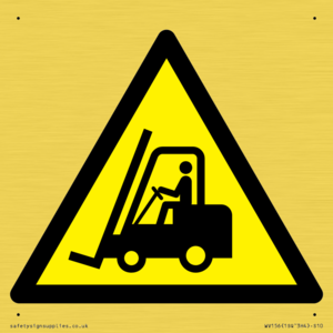 WV156: W014 Warning: Forklift trucks and other industrial vehicles