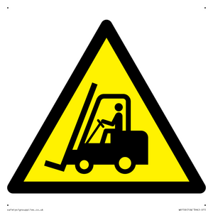 WV156: W014 Warning: Forklift trucks and other industrial vehicles