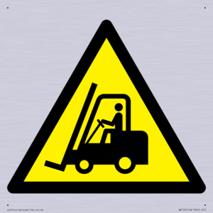WV156: W014 Warning: Forklift trucks and other industrial vehicles