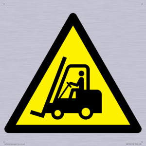 WV156: W014 Warning: Forklift trucks and other industrial vehicles