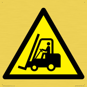 WV156: W014 Warning: Forklift trucks and other industrial vehicles
