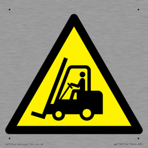 WV156: W014 Warning: Forklift trucks and other industrial vehicles
