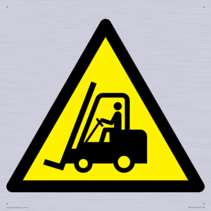 WV156: W014 Warning: Forklift trucks and other industrial vehicles