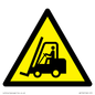 WV156: W014 Warning: Forklift trucks and other industrial vehicles