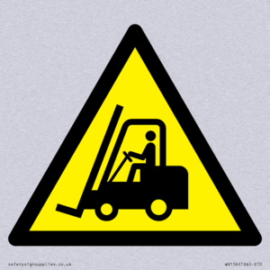 WV156: W014 Warning: Forklift trucks and other industrial vehicles