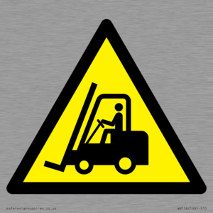 WV156: W014 Warning: Forklift trucks and other industrial vehicles