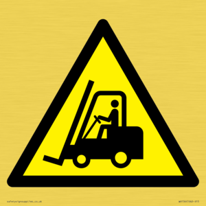 WV156: W014 Warning: Forklift trucks and other industrial vehicles