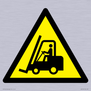 WV156: W014 Warning: Forklift trucks and other industrial vehicles