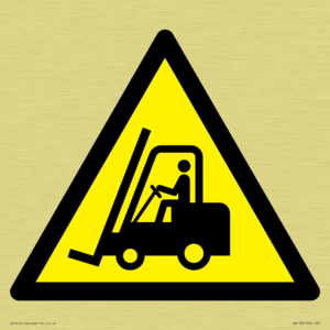 WV156: W014 Warning: Forklift trucks and other industrial vehicles