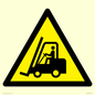 WV156: W014 Warning: Forklift trucks and other industrial vehicles