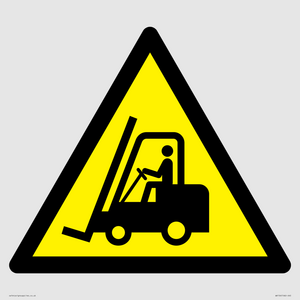 WV156: W014 Warning: Forklift trucks and other industrial vehicles