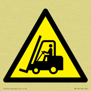 WV156: W014 Warning: Forklift trucks and other industrial vehicles
