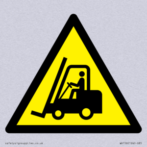 WV156: W014 Warning: Forklift trucks and other industrial vehicles