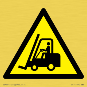 WV156: W014 Warning: Forklift trucks and other industrial vehicles