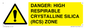 WV16401: DANGER: HIGH RESPIRABLE CRYSTALLINE SILICA (RCS) ZONE