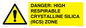 WV16401: DANGER: HIGH RESPIRABLE CRYSTALLINE SILICA (RCS) ZONE