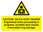 WV16402: CAUTION: SILICA DUST HAZARD