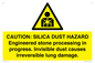 WV16402: CAUTION: SILICA DUST HAZARD