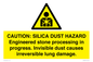 WV16402: CAUTION: SILICA DUST HAZARD