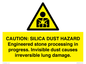 WV16402: CAUTION: SILICA DUST HAZARD