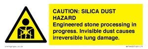 WV16402: CAUTION: SILICA DUST HAZARD