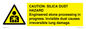 WV16402: CAUTION: SILICA DUST HAZARD