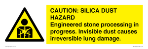 WV16402: CAUTION: SILICA DUST HAZARD