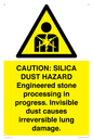 WV16402: CAUTION: SILICA DUST HAZARD
