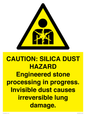 WV16402: CAUTION: SILICA DUST HAZARD