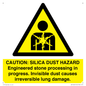 WV16402: CAUTION: SILICA DUST HAZARD