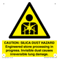 WV16402: CAUTION: SILICA DUST HAZARD