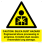 WV16402: CAUTION: SILICA DUST HAZARD