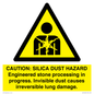 WV16402: CAUTION: SILICA DUST HAZARD
