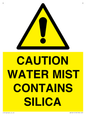 WV16411: CAUTION WATER MIST CONTAINS SILICA