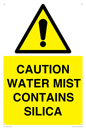 WV16411: CAUTION WATER MIST CONTAINS SILICA